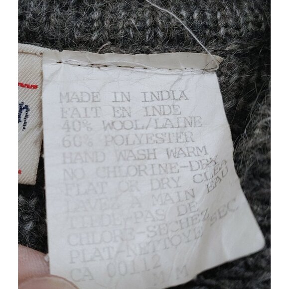 Huntington Ridge Wool Blend Cardigan Womens Sz Medium Vtg Grannycore Teachercore - Picture 3 of 5
